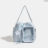Star Print Drawstring Shoulder Bag