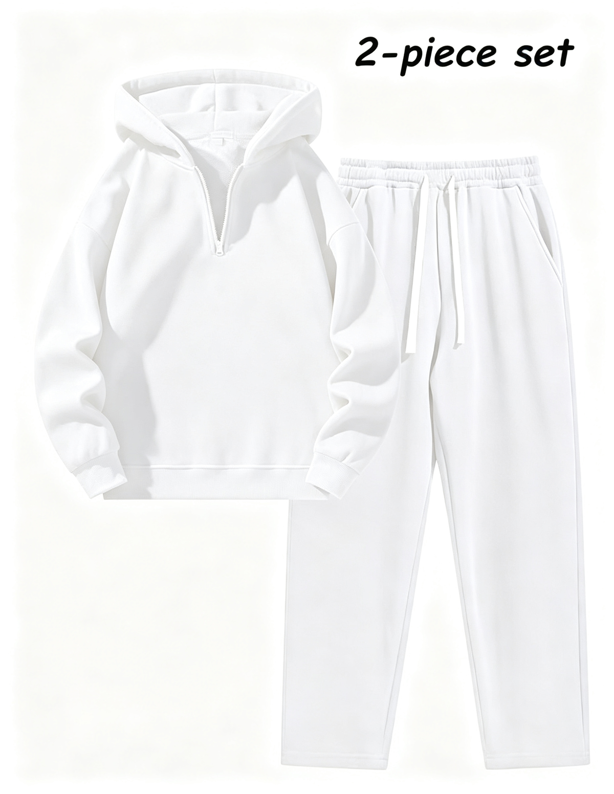 ⚡Hot Sales 50% OFF🔥Men's Plain Two-piece Casual Sporty Sweatsuit Set