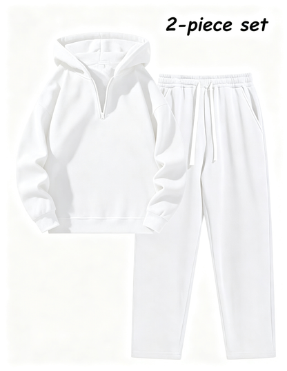 ⚡Hot Sales 50% OFF🔥Men's Plain Two-piece Casual Sporty Sweatsuit Set