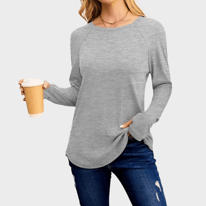 💘Top Seller🌸Women's Tunic Top Long Sleeve Round Neck with Thumb Holes