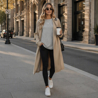 💘Top Seller🌸Women's Tunic Top Long Sleeve Round Neck with Thumb Holes