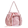 Star Print Drawstring Shoulder Bag