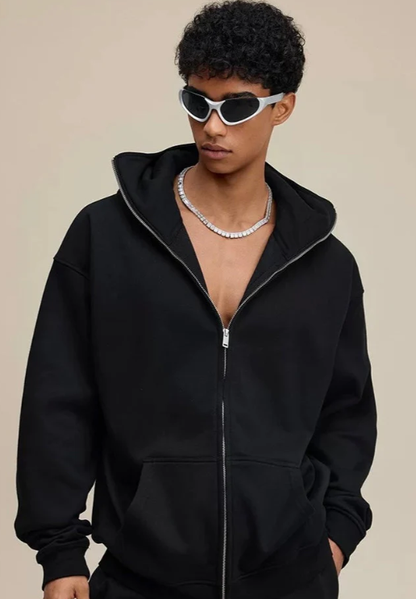 ZipShield Thermal Zip-Up Comfort Hoodie