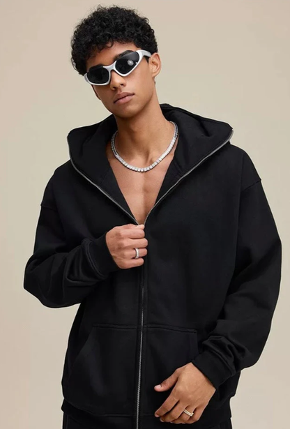 ZipShield Thermal Zip-Up Comfort Hoodie